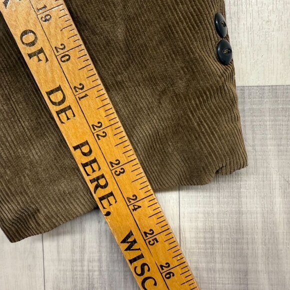 ✅ Mens L VTG Sears Utility Outerwear Brown Corduroy Jacket *Talon Zipper **FLAWS - Picture 15 of 16